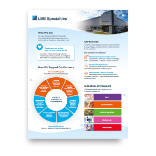 LBBS Food & Nutrition Company Brief